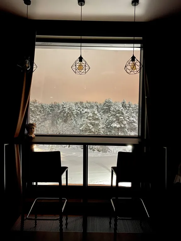 Квартира На Охте, с видом на лес и реку, рядом с Охта Парком — аренда посуточно в Мистолово