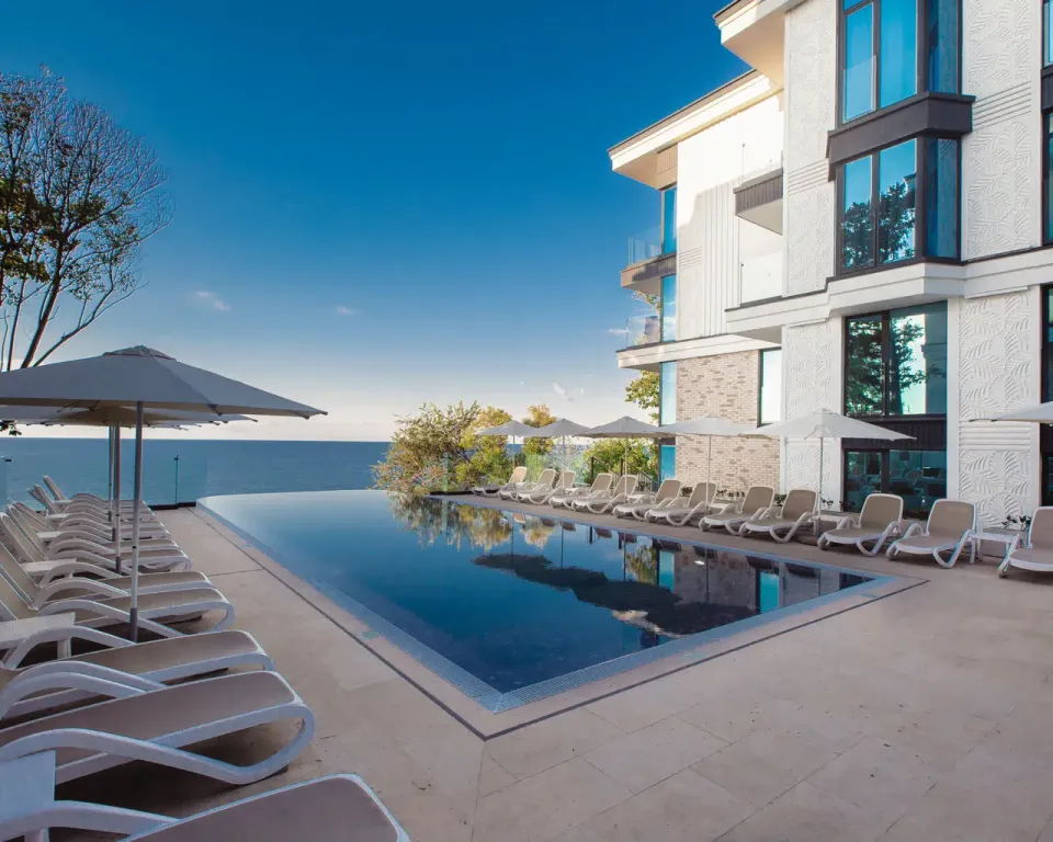 Студия с видом на море парк