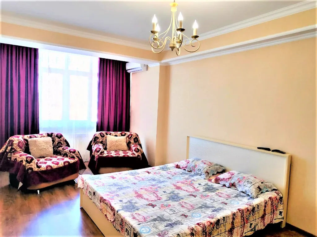 Квартира Квартира Анти-Отель на 4чел. 2комн.кв. 10этаж, код-124 — Махачкала