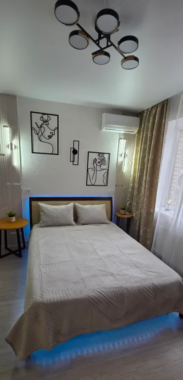 Новая чистая квартира с панорамным остеклением