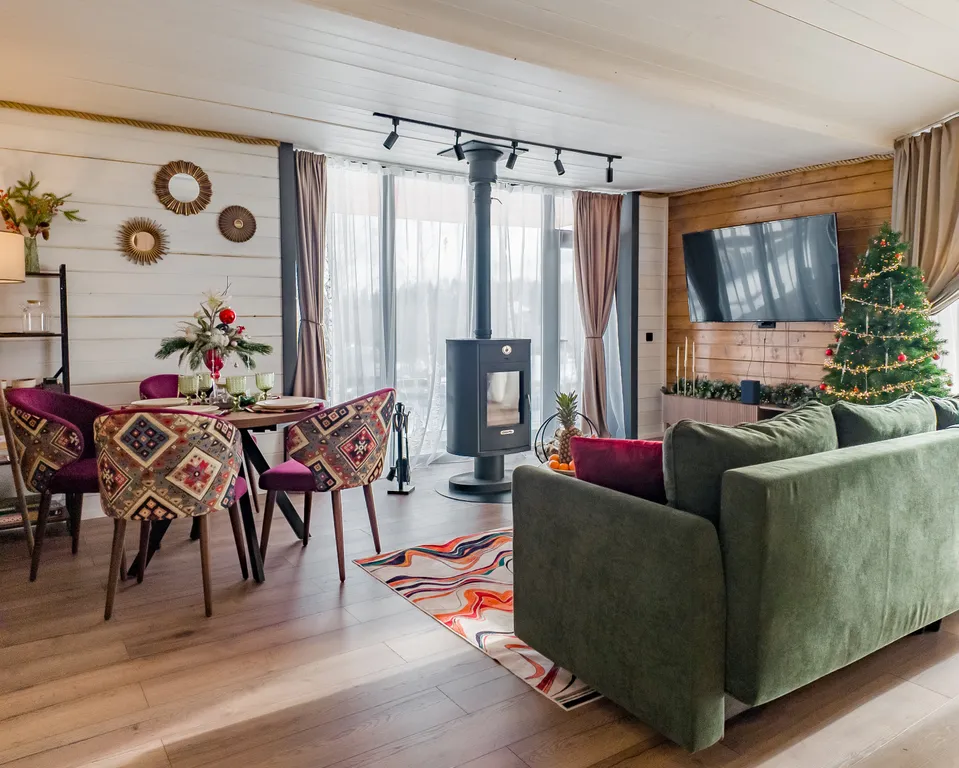 Дом c сауной и видом на лес