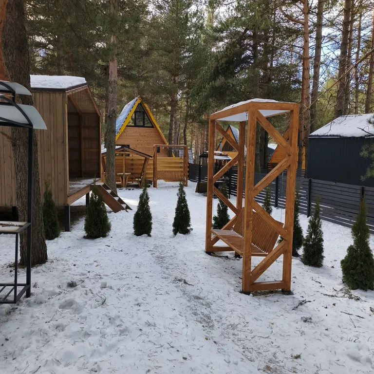 Коттедж Новый уютный дом в хвойном лесу вблизи поселка — Архыз