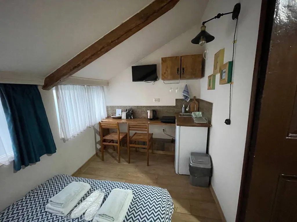 Уютная студия в мансарде грузинского дворика