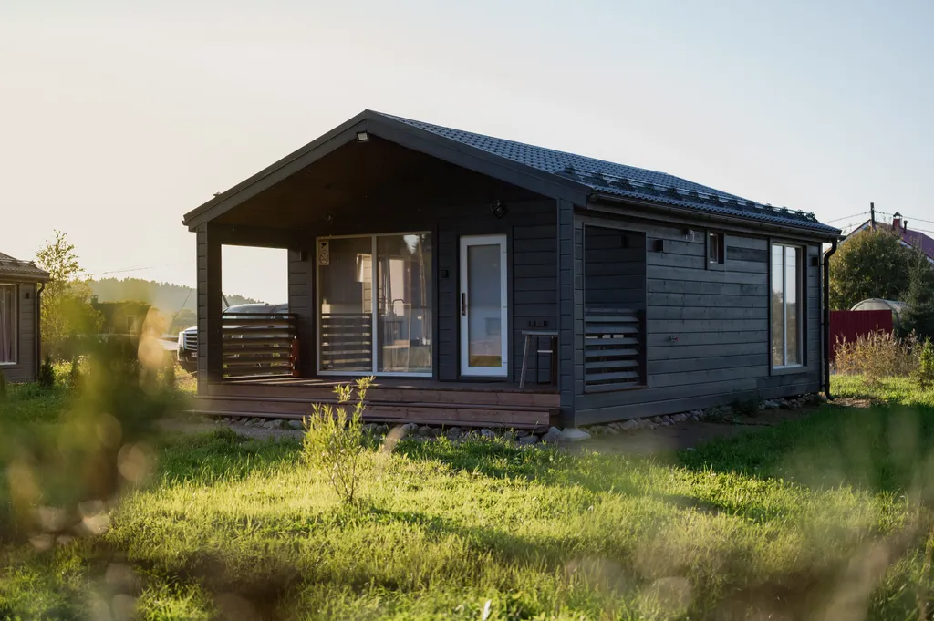 2-комнатный котедж на границе с лесом, 57м²