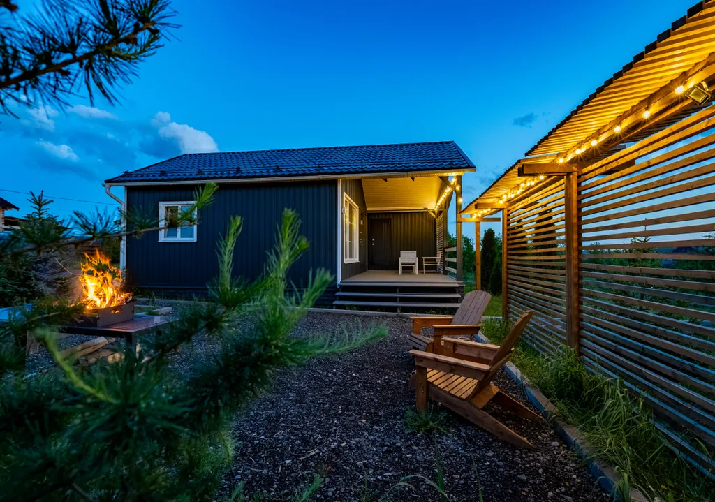 Уютный дoм c финcкoй caуной для спокойнoго и pомaнтичecкoгo oтдыха