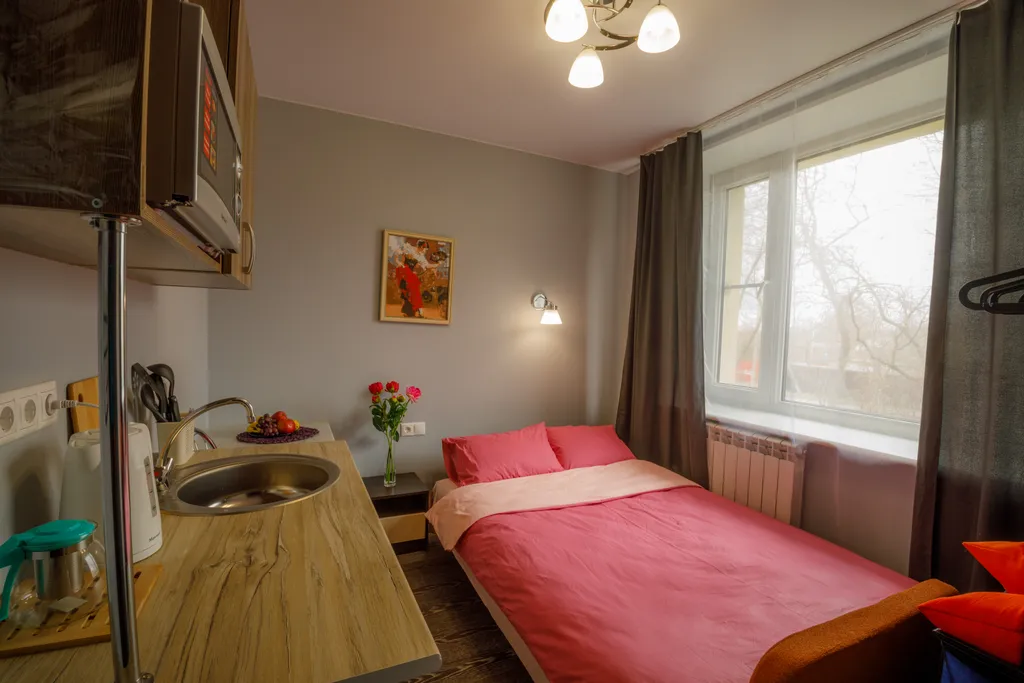 Квартира Фэшн студия в спокойных тонах в 3 минутах ходьбы от м. Новомосковская — аренда посуточно в Коммунарка