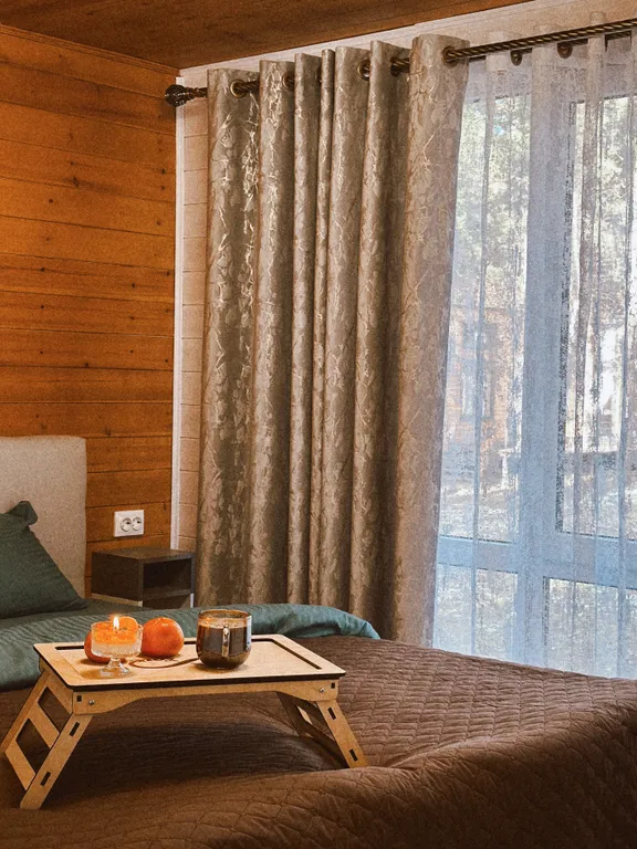 Коттедж Дом с террасой в лесу рядом с речкой — Архыз