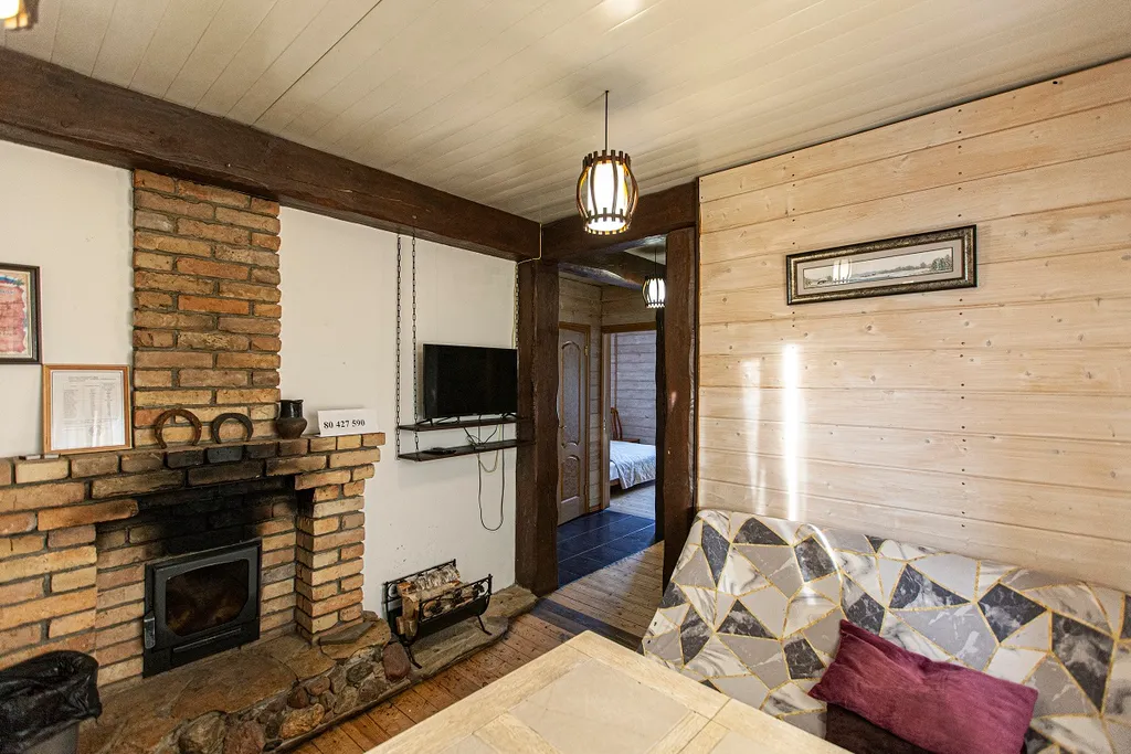 Коттедж Уютный дом с камином, баней на дровах и чаном в лесу на берегу реки — Старово