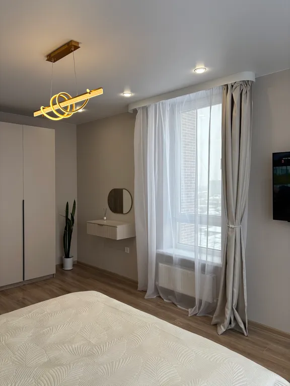 Светлая квартира с красивым видом на город