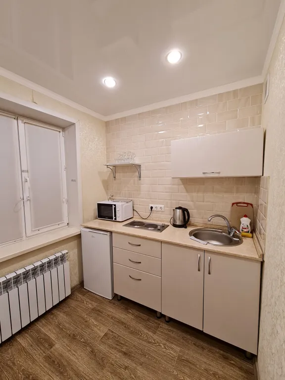 Однокомнатная в бежевых тонах