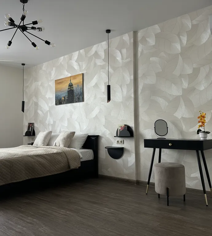 Уютная новая квартира с дизайнерским ремонт с видом на город — аренда посуточно в Самара