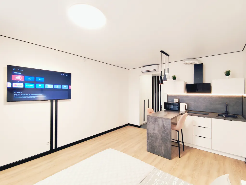 Студия с кондиционером в новом доме