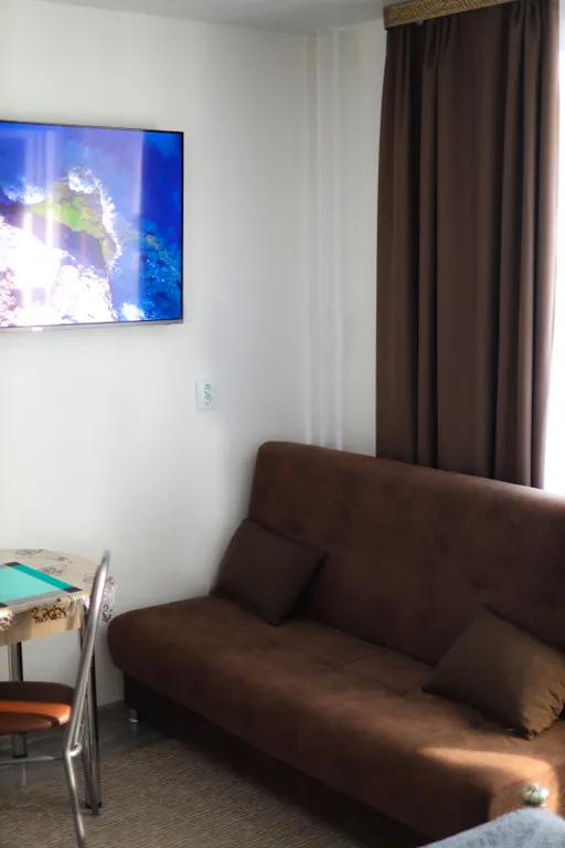 Уютная студия с видом на реку Иртыш