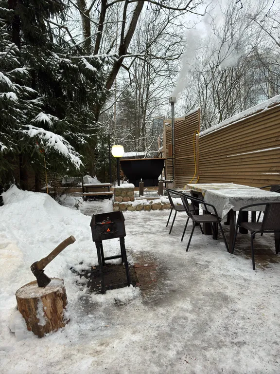 Коттедж Дом вблизи Суздальских озер с зоной отдыха и прудом — Санкт-Петербург