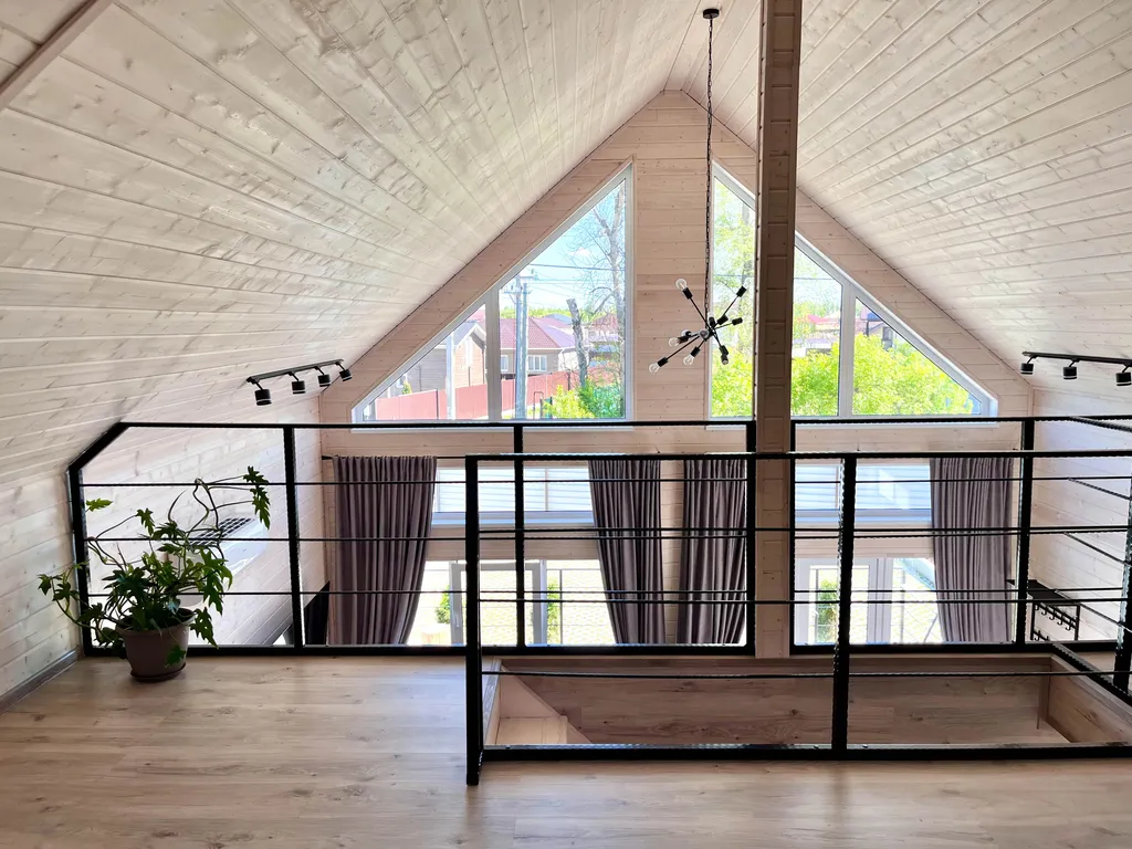 Дом отдыха барнхаус у Волги с баней и банным чаном