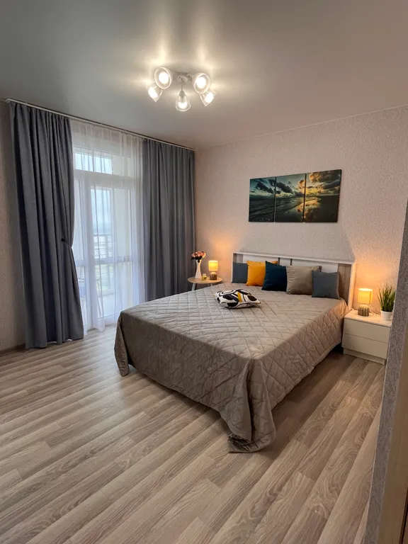 Квартира Квартира Невероятно уютная новая студия с красивым видом на реку и город — Волгоград