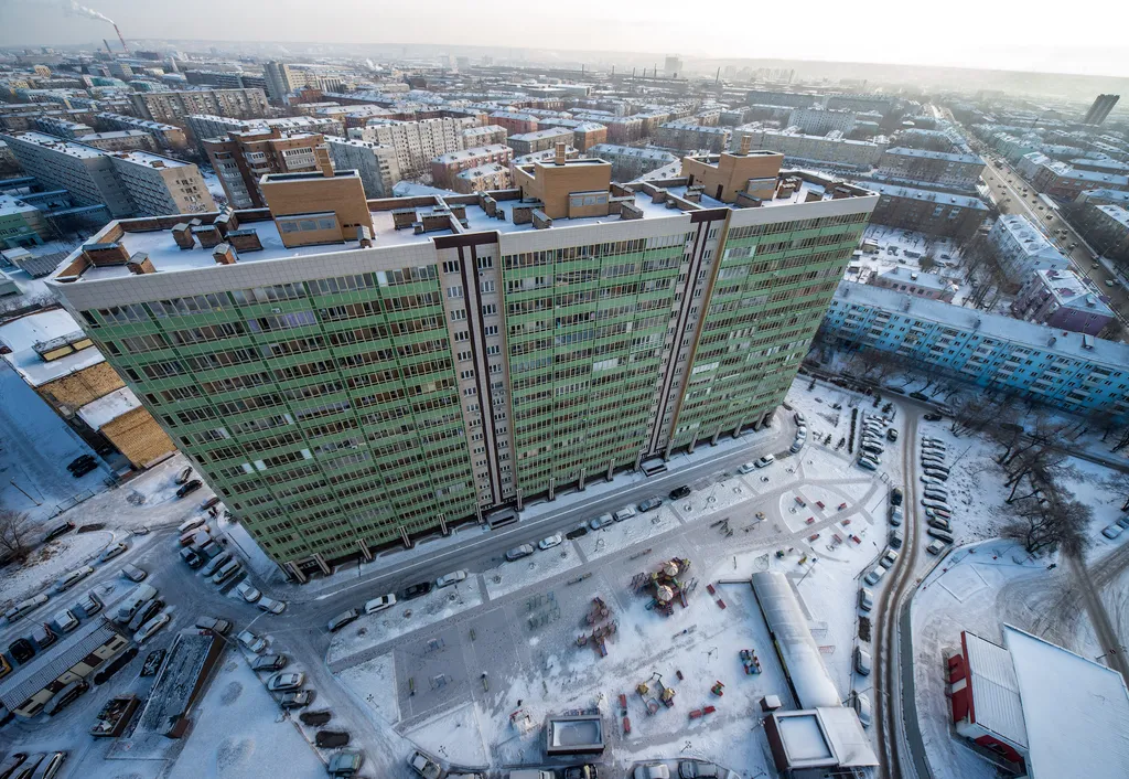 Квартира Квартира Студия на 22 этаже с красивым видом на город — Красноярск