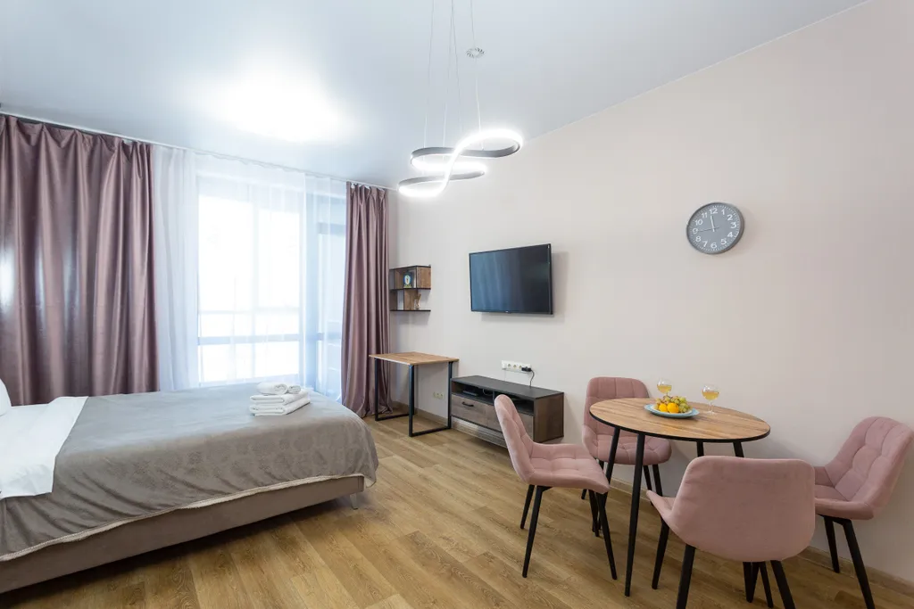 Квартира Квартира Студия для двоих в элитном небоскребе жк grando у метро — Новосибирск