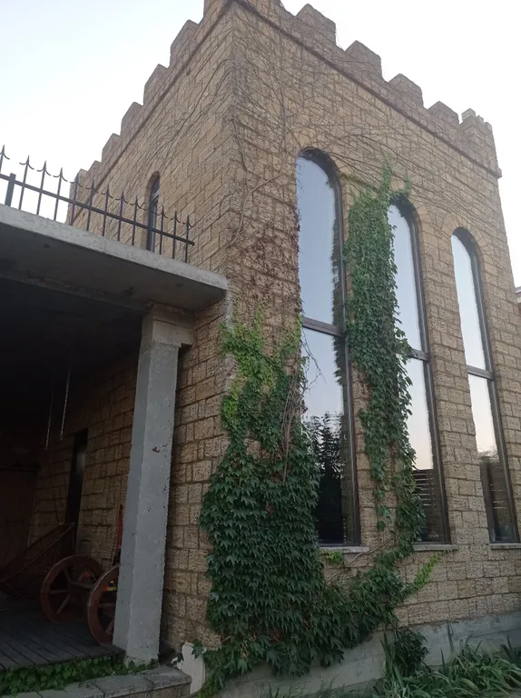 Коттедж Дача на берегу реки в стиле Старый замок — Козет