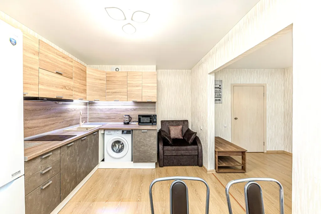 Квартира Квартира Студия для 3 гостей в академ riverside — Челябинск