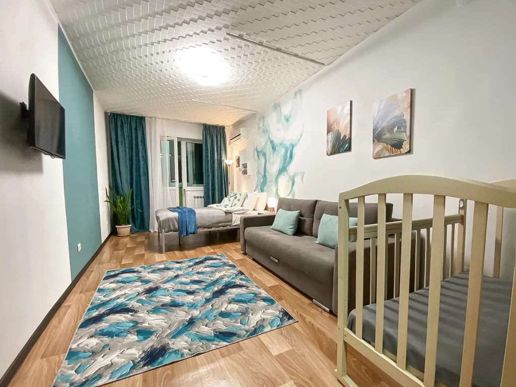 Квартира с видом на город в центре города