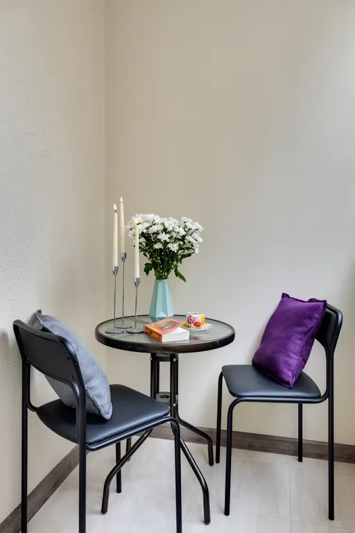 Для теплых вечеров: студия Сага с балконом в Одинбург, вблизи больницы