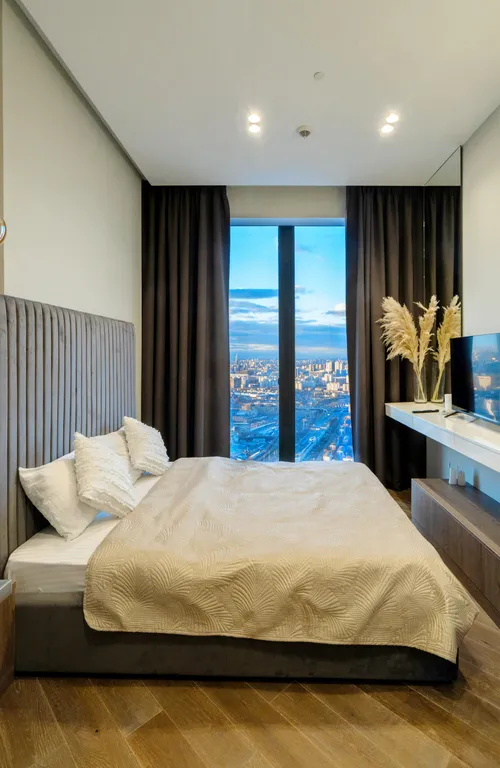 Апартамент с нежным интерьером и редким видом на город