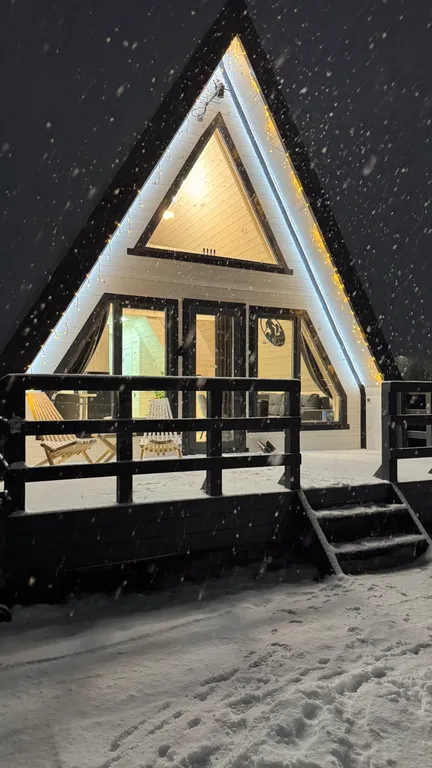 Уютный A-frame у Хибин