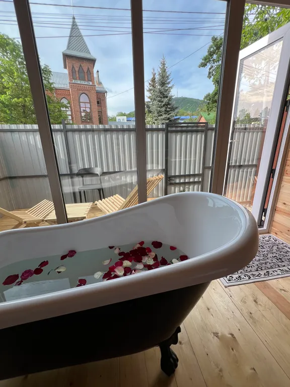 Коттедж Эко-апартаменты с видом на Машук в стиле Барн-Хаус в Цветнике — Пятигорск