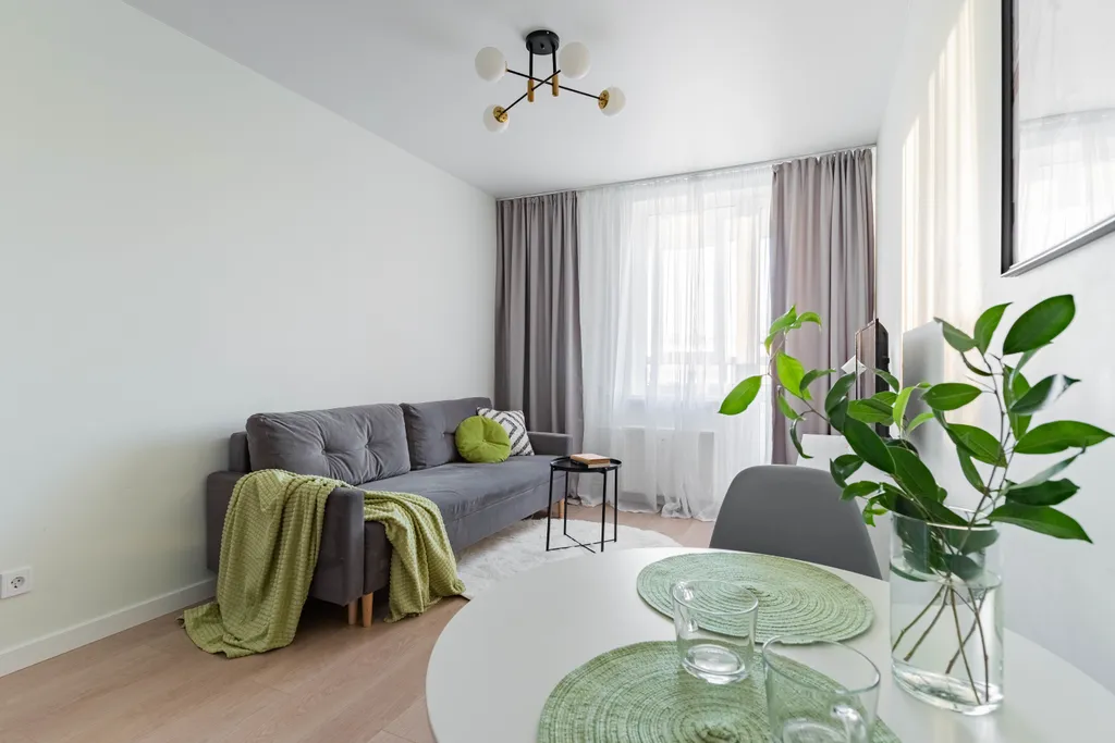 Студия с новым ремонтом