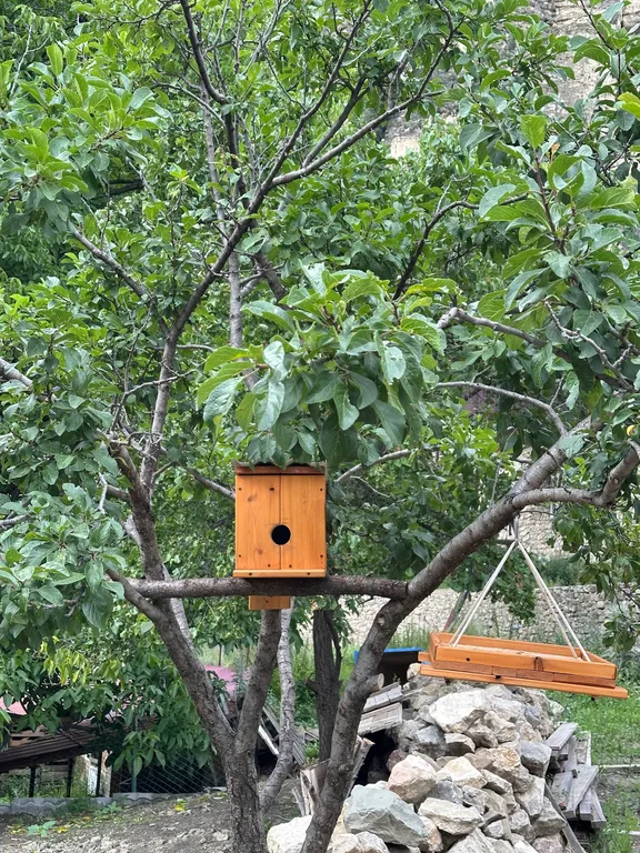 Роскошный эко дом Аквамарин с террасой у водопада и леса