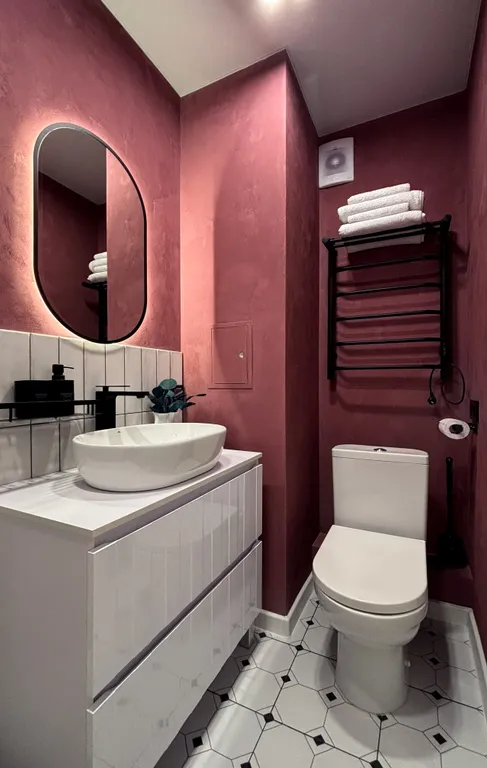 Большая светлая студия с дизайнерским ремонтом рядом с аэропортом