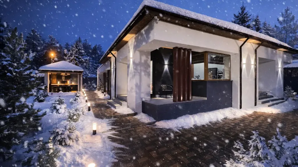 Загородная вилла в лесу