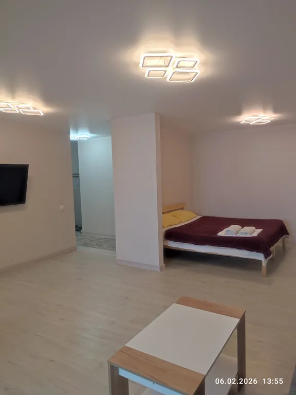 Однокомнатная, большая студия, новая, теплая,  уютная