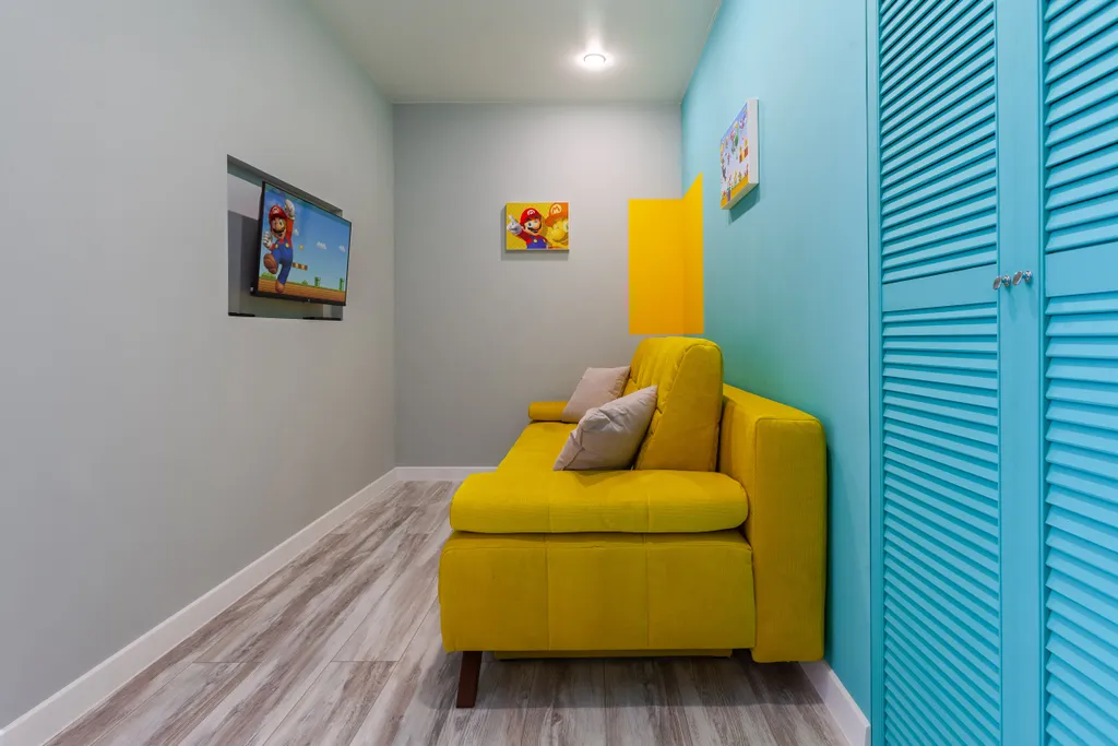 Апартаменты марио с игровой приставкой