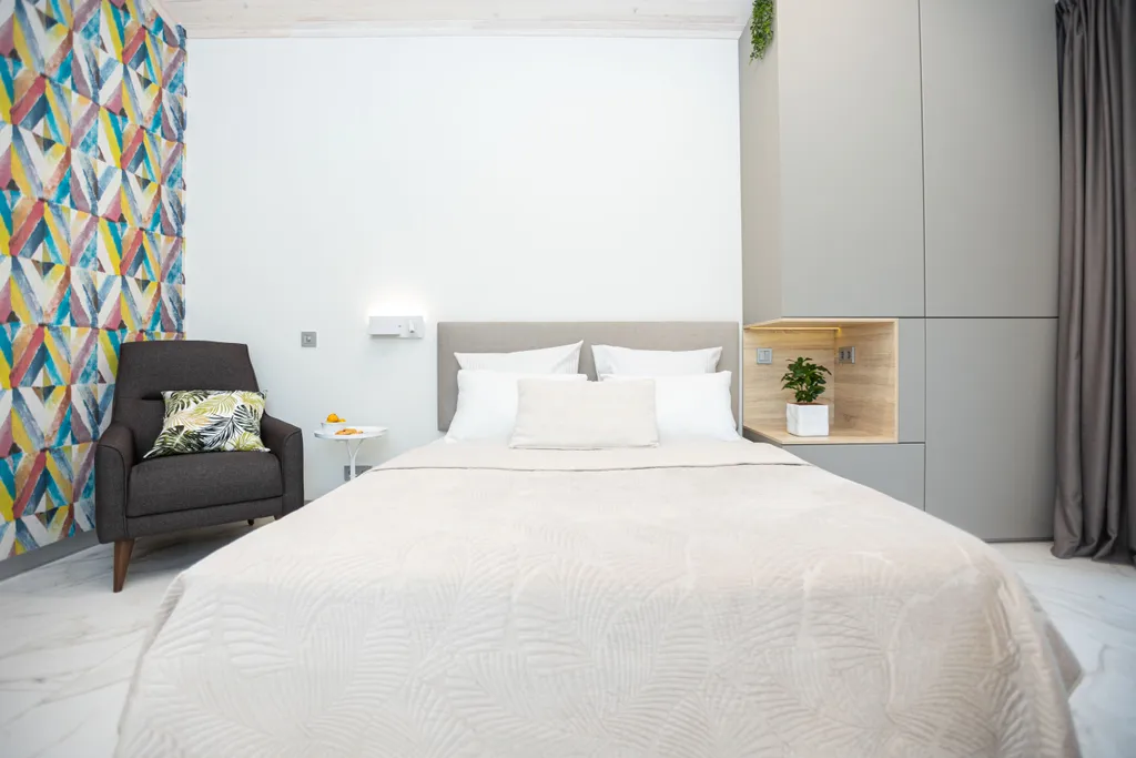 Квартира с 3 спальнями, камином с живым огнём и видом на горы