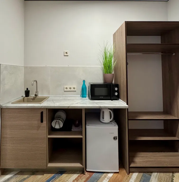 Студия с кухней для 3х гостей