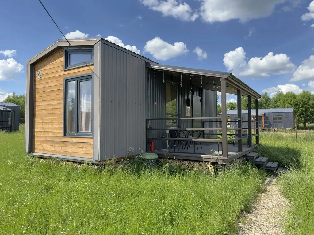 Дом 37m2 — чан, терраса, кухня-гостиная