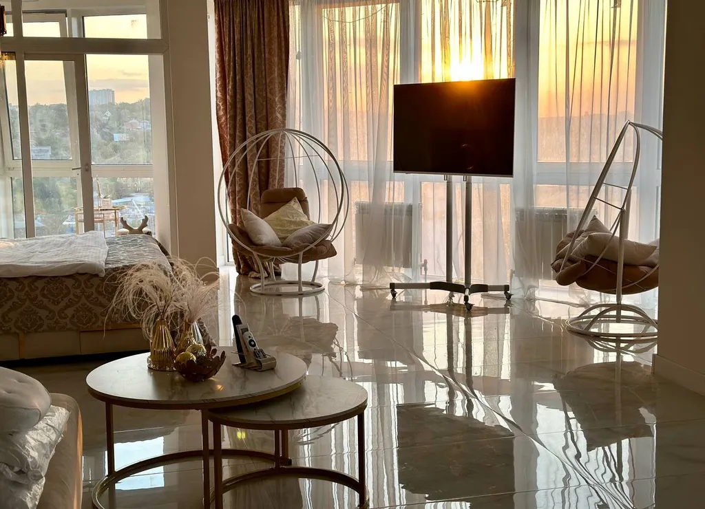 Атмосфера комфорта студия Золотая антилопа с лоджией