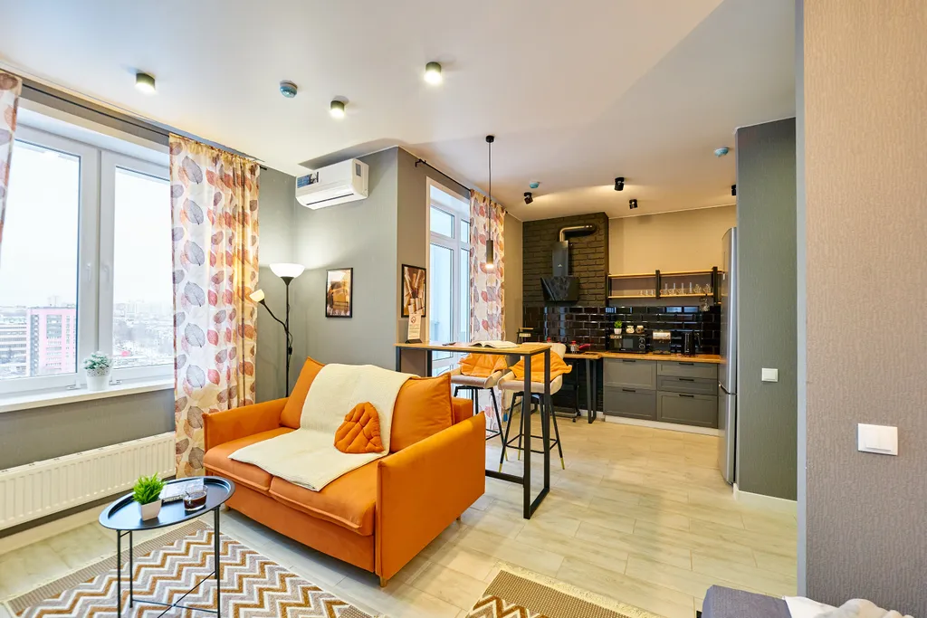 Современная студия в новом доме