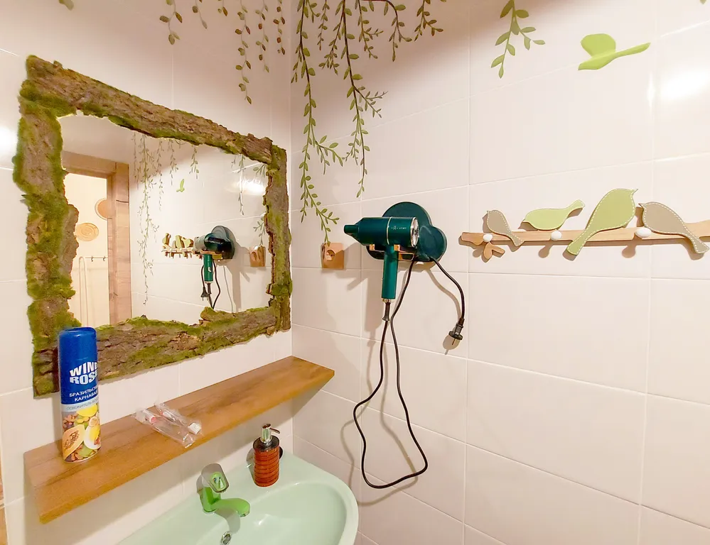 Студия в экостиле в тихом районе с бесконтактным заселением