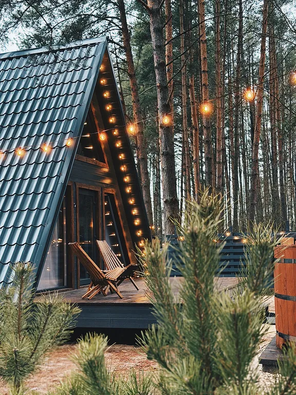 Коттедж Зелёный а-фрейм — аренда посуточно в Покров