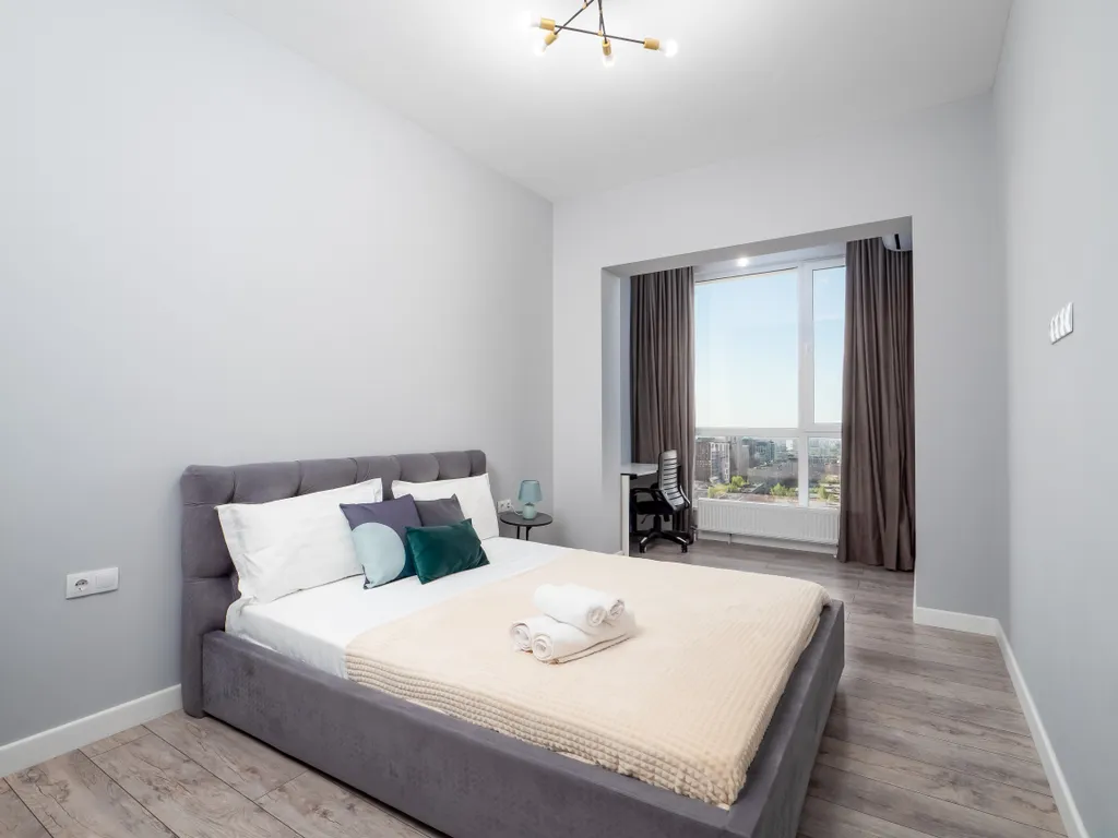 Квартира евродвушка с уютом и с видом на горы — аренда посуточно в Алматы