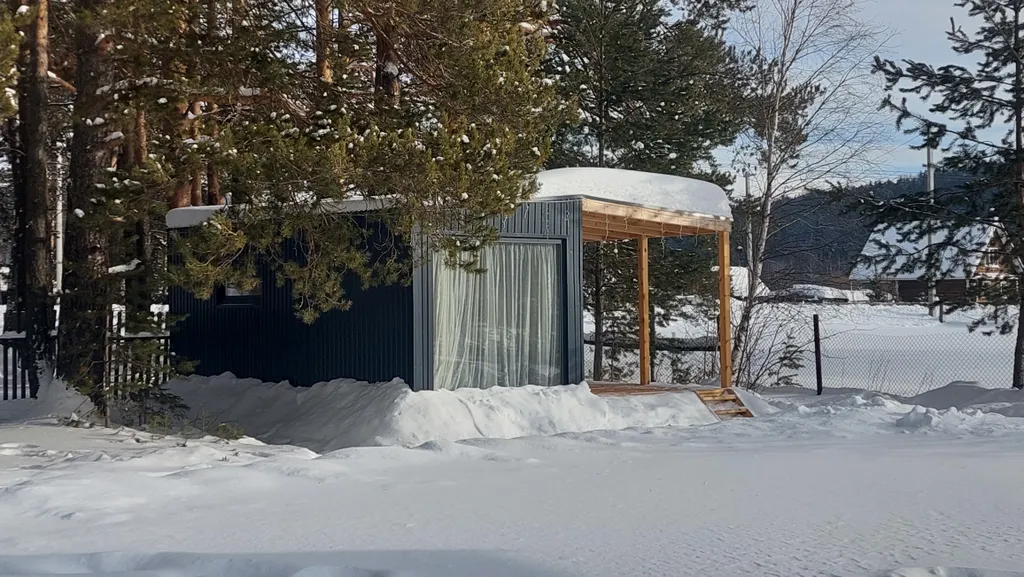 Уютный домик с видом на гору Малиновая