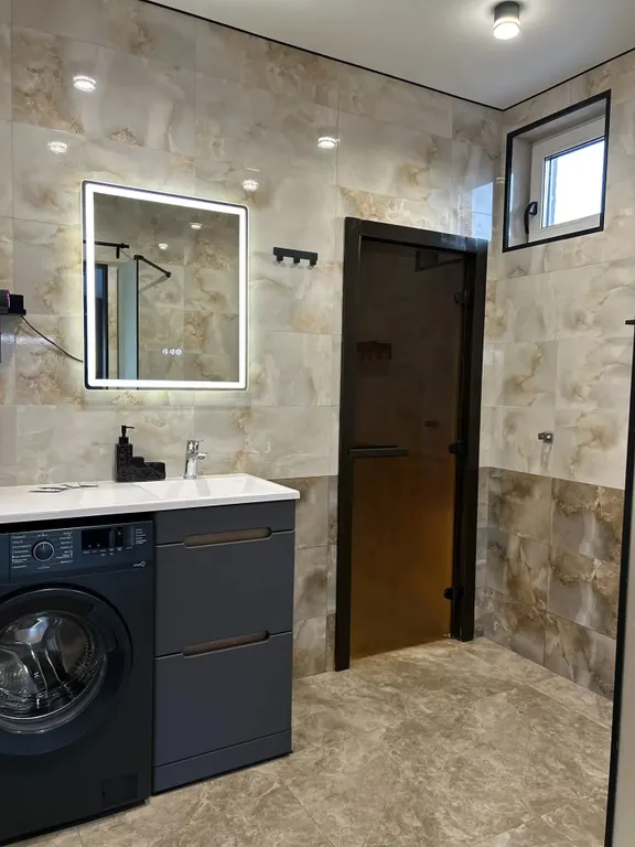 Дом 60m2 — чан с дровяным подогревом, кухня, Wi-Fi