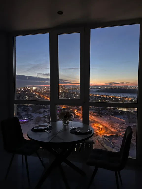 Квартира на 18 этаже с видом на Волгу