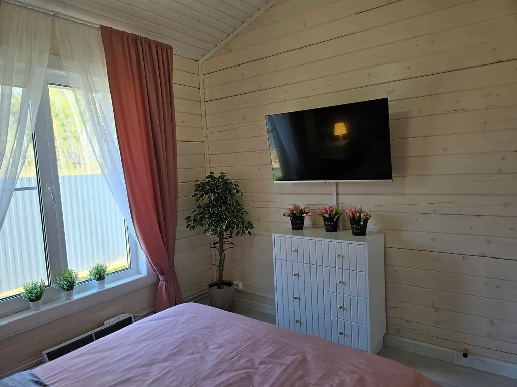 Уютный дом с баней у березового леса