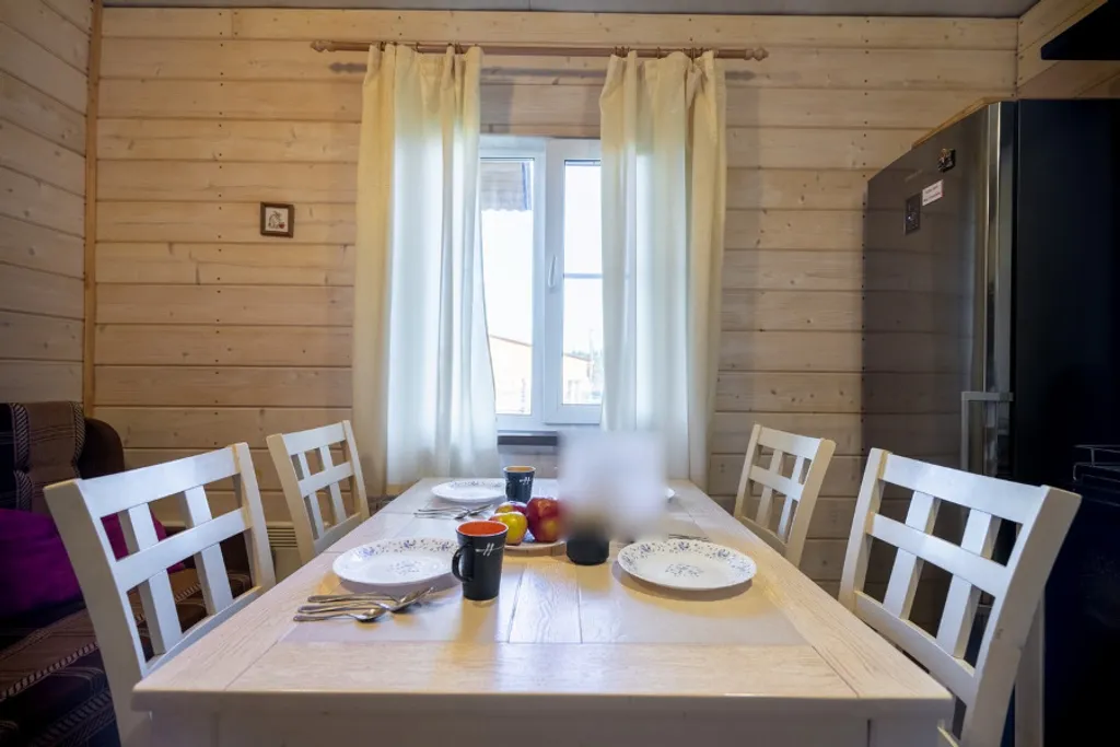 Коттедж Уютный дом с камином, баней на дровах и чаном в лесу на берегу реки — Старово