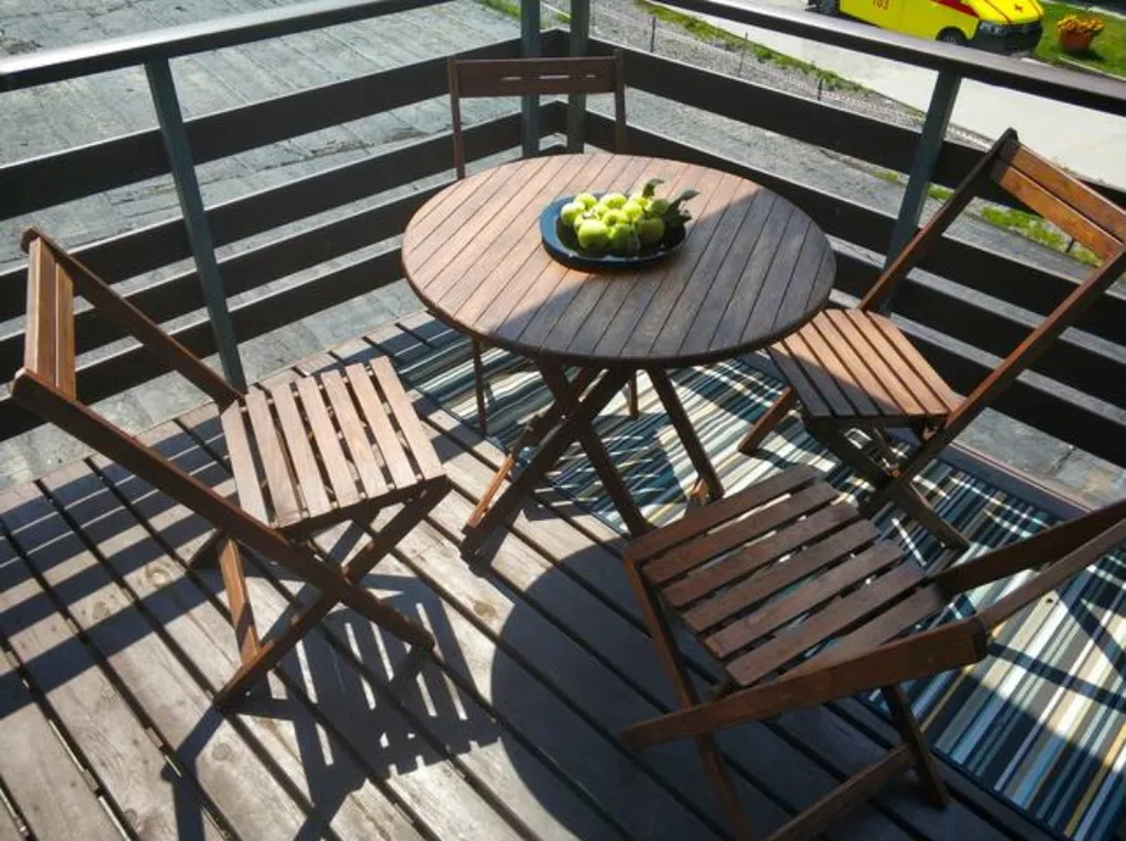 Квартира с балконом с видом на горы