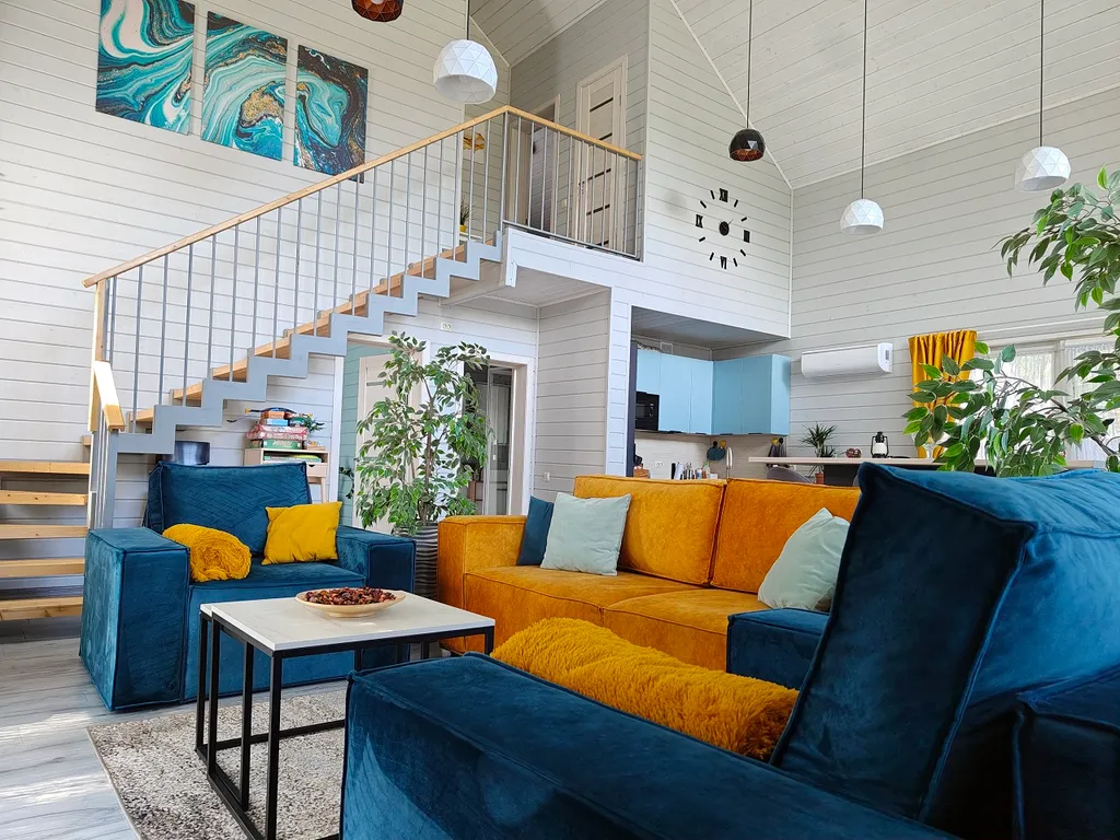 Семейный дом с баней в березовой роще